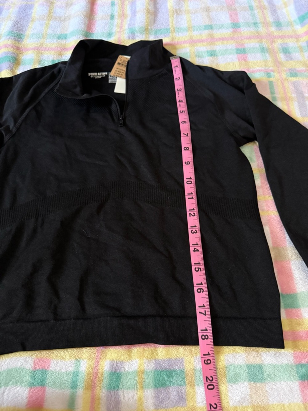 PINK Victoria's Secret Black Half-Zip Pullover - Picture 5 of 8
